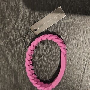 NWT Marc By Marc Jacobs Purple Braided Rubber Bracelet